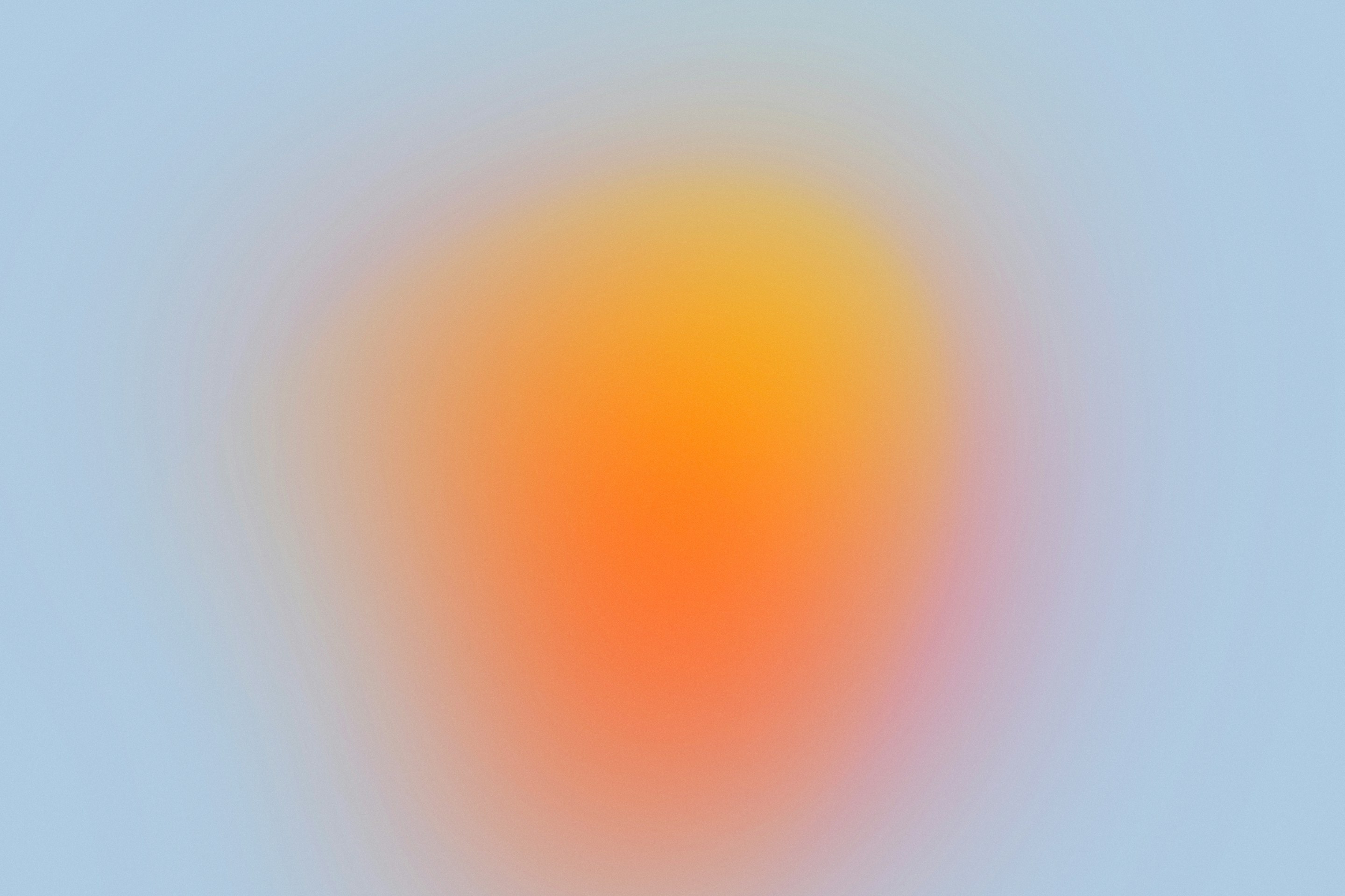 blurry sun in blue sky